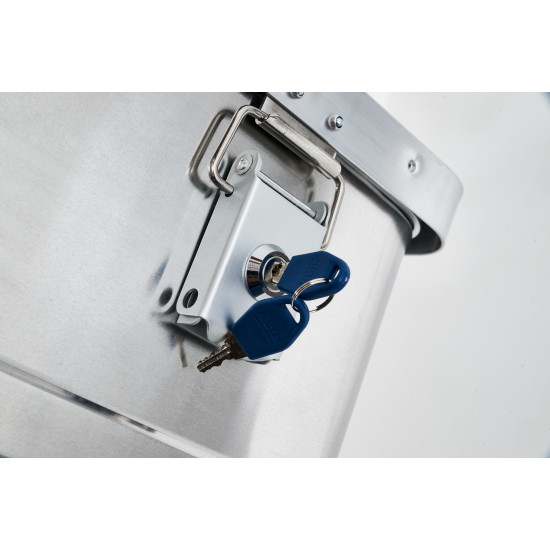 DOPPIA SERRATURA CON 2 CHIAVI PER CASSE IN ALLUMINIO 