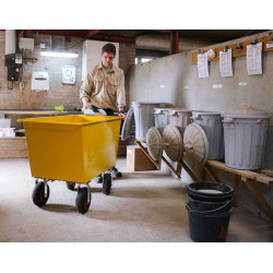 CARRIOLA 200L CON STRUTTURA RINFORZATA IN ACCIAIO VERNICIATO