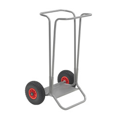 CARRELLO IN ACCIAIO PER RIFIUTI