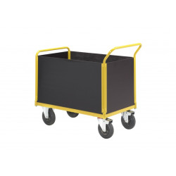 CARRELLO SPONDE ALTE LUNGHEZZA 1250 MM RUOTE PIENE