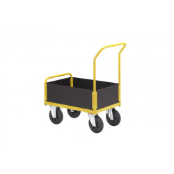 CARRELLO SPONDE BASSE LUNGHEZZA 750 MM RUOTE PIENE