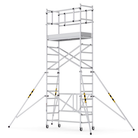 TRABATTELLO IN ALLUMINIO PROTUBE - MODULI A+B+C m 4,86