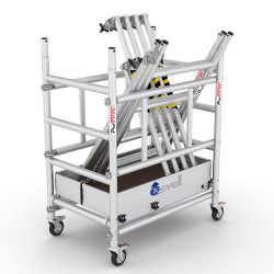 TRABATTELLO IN ALLUMINIO PROTUBE MINI m 2,68 - MODULO A