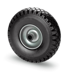 RUOTA PIENA DI RICAMBIO PER CARRELLI - MOZZO IN FERRO - (5 PZ)