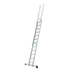 SCALA ACCESSO TETTI 12+8 PIOLI CON ALLARGATORE DI BASE