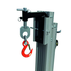 SOLLEVATORI LEGGERI BD1 e BD2 - KIT OPTIONAL STAFFA DI FISSAGGIO CON GANCIO DI SOLLEVAMENTO 