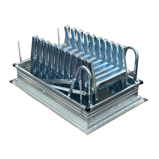 SCALA RETRATTILE HARMONICA DA PARETE CON BOTOLA DA cm 70X130