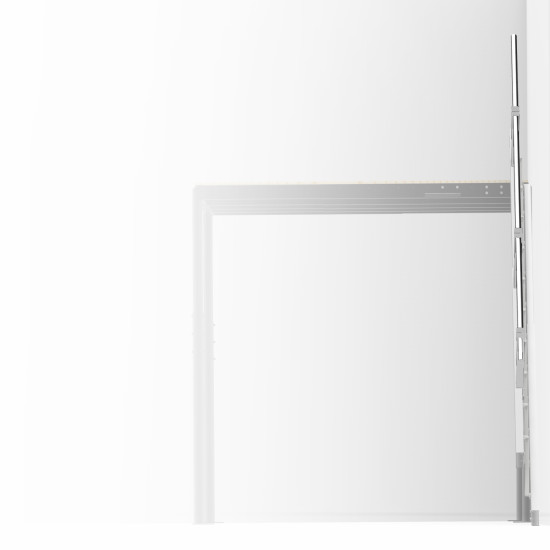 SCALA RICHIUDIBILE SALVA SPAZIO S BIANCA INCLINAZIONE 45° CON CORRIMANO