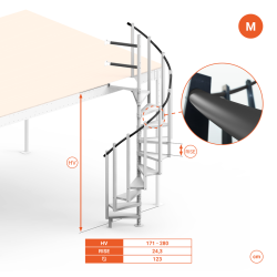 SCALA CHIOCCIOLA M BIANCA