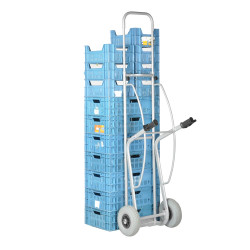 CARRELLO PORTA CASSE FRUTTA RUOTE PIENE