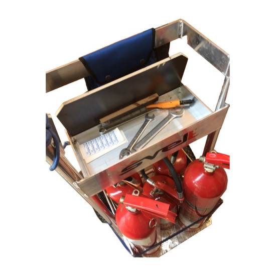 CARRELLO IN ALLUMINIO GRISU PORTA ESTINTORI