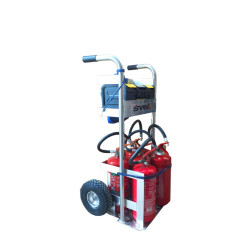 CARRELLO IN ALLUMINIO GRISU PORTA ESTINTORI