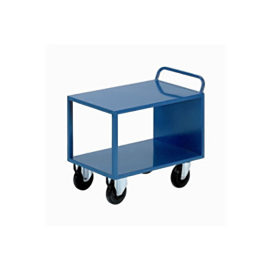 CARRELLO TRASPORTO MERCI CON 2 RIPIANI cm 100X60