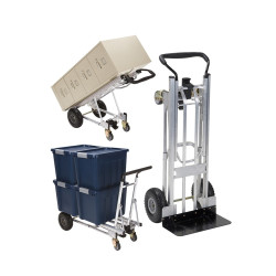 CARRELLO POP3 ALLUMINIO CON RUOTE PIENE