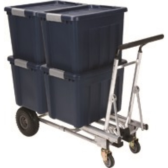 CARRELLO MULTIPOSIZIONE IN ALLUMINIO POP3 CON RUOTE PIENE