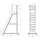 SCALA CASTELLO ALLUM. 4RUOTE 9GR.+PIATT. SCALA CASTELLO ALLUM. 4RUOTE 9GR.+PIATT.