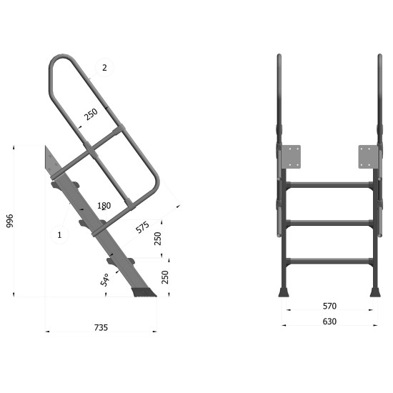 SCALA 54°3 GR. SBARCO M 1,0 SCALA 54°3 GR. SBARCO M 1,0