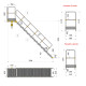 SCALA 45°10 GR.+PIATTAFORMA SBARCO M2,75 SCALA 45°10 GR.+PIATTAFORMA SBARCO M2,75