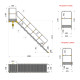 SCALA 45°9 GR.+PIATTAFORMA SBARCO M 2,25 SCALA 45°9 GR.+PIATTAFORMA SBARCO M 2,25