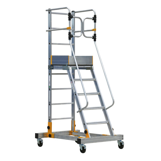 SCALA CASTELLO ALLUM. 4RUOTE 5GR.+PIATT. SCALA CASTELLO ALLUM. 4RUOTE 5GR.+PIATT.