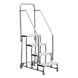 SGABELLO ALLUM. 2RUOTE/CORR/PARAPET 4GR