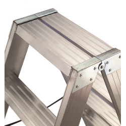  SGABELLO IN ALLUMINIO A DOPPIA SALITA PUNTO 03 GRADINI