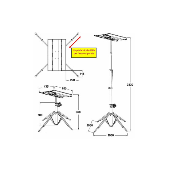 HOIST 340 ELETTRICO ALTEZZA MASSIMA m 3,30