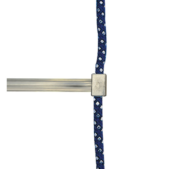 SCALA IN CORDA CON PIOLI IN ALLUMINIO - MULTIPLI DA 1 METRO