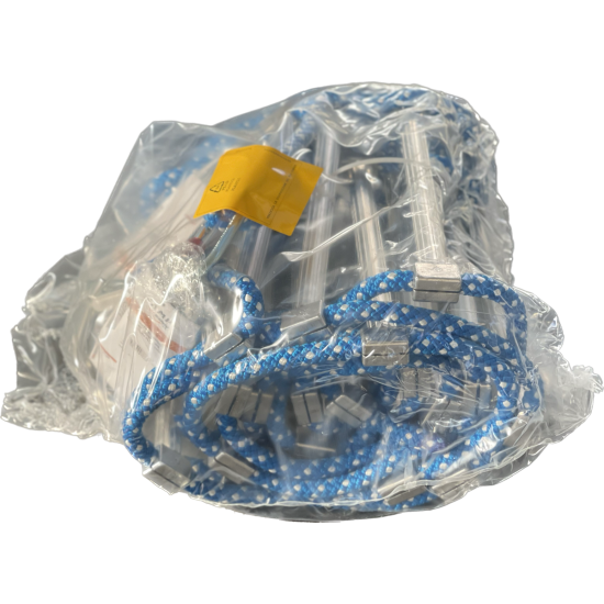 SCALA IN CORDA CON PIOLI IN ALLUMINIO - MULTIPLI DA 1 METRO